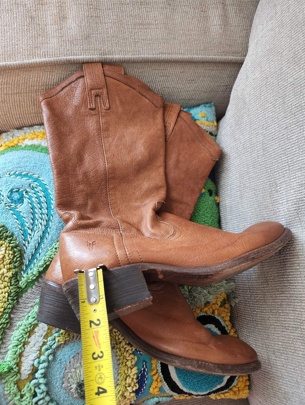Menorca Leather Mid-Calf Boots in Brown - Picture 13 of 13